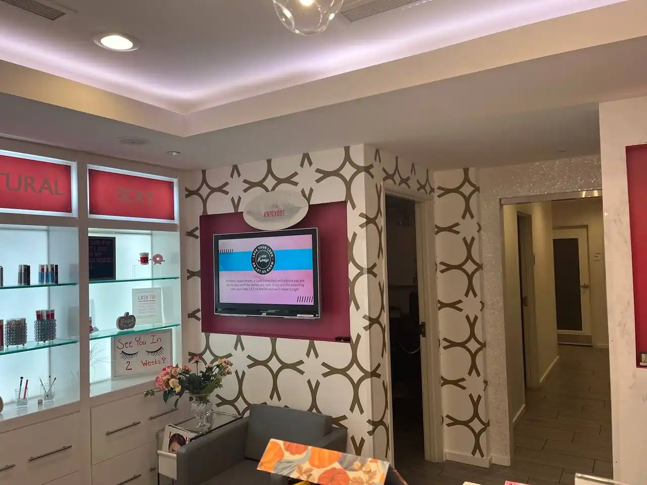 Professional wallpaper installation finishing stage