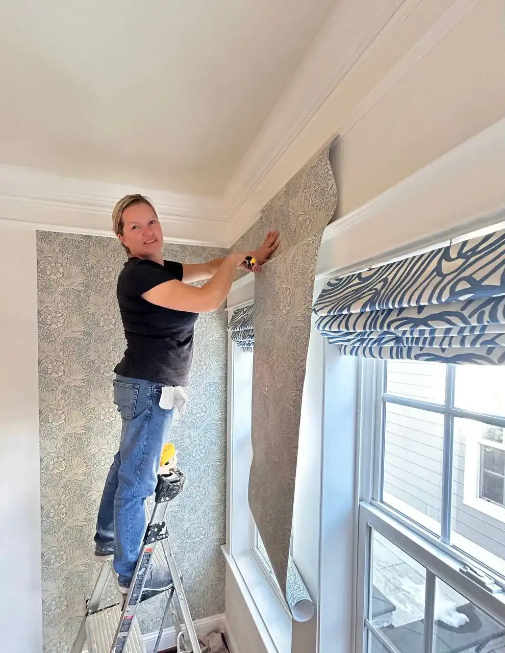 Clean and even interior paint application
