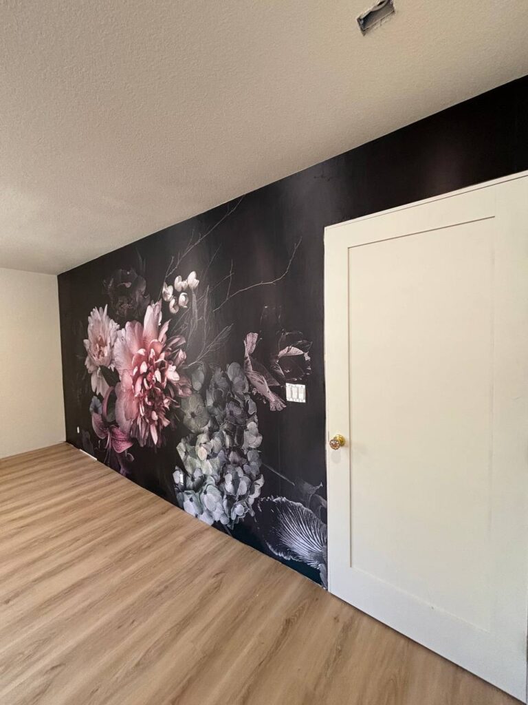 Interior wallpaper installation project in Fort Collins, Colorado