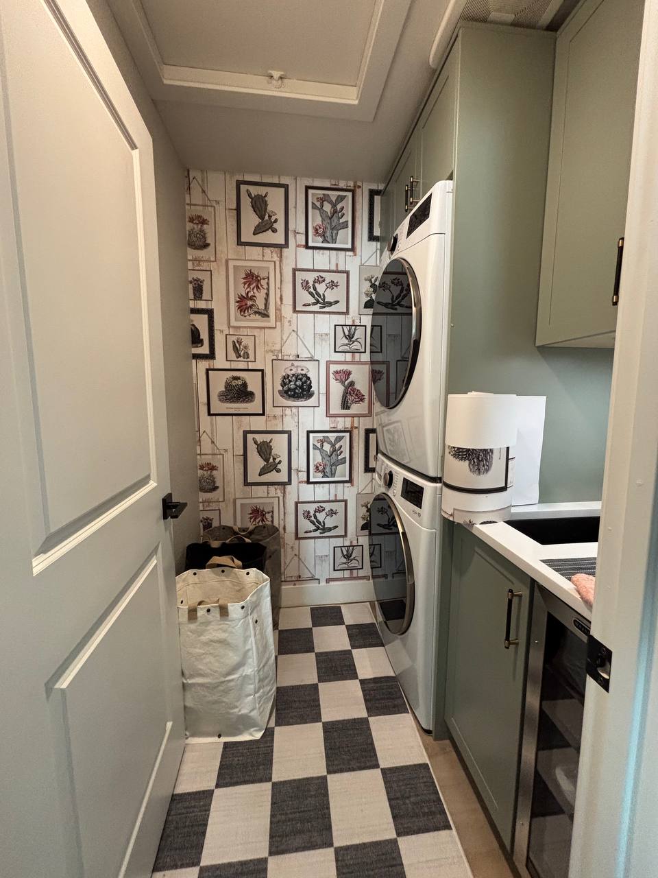 Expert wallpaper installation on apartment walls with seamless finish