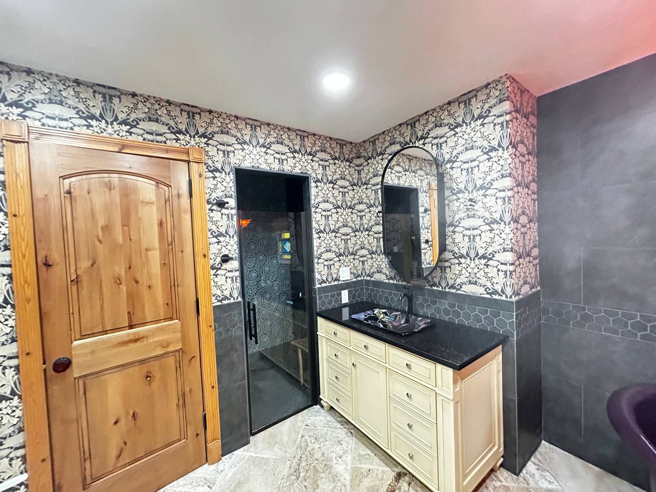 Luxury wallpaper installation project completed by experienced wallpaper installer